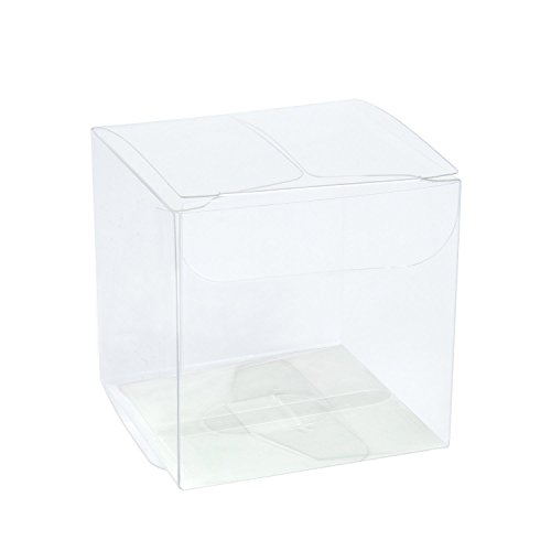 RUSPEPA Cajas Transparentes del Pet Doméstico 30pcs / Cajas de Regalo Claras para Los Favores de la Fiesta de la Boda, del Fiesta y de la Ducha de Bebé, 8 x 8 x 8 CM