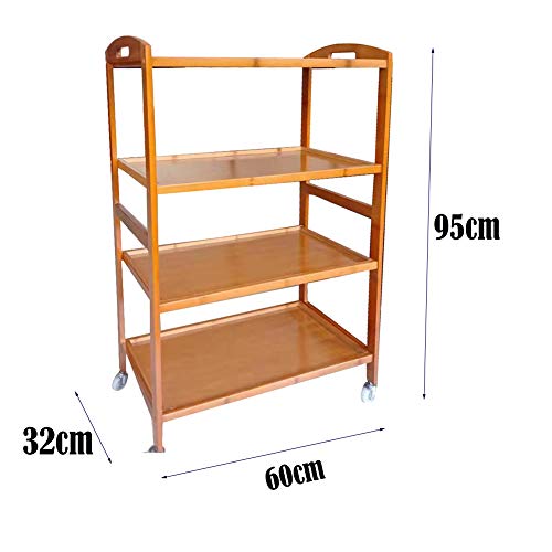 S-AIM Carrito Utilitario De Cocina De 3 Niveles, Estante De Panadería con Ruedas Vintage, Ruedas De Cocina con Ruedas, Carros De Cocina, Fácil Montaje para Baño, Cocina, Oficina