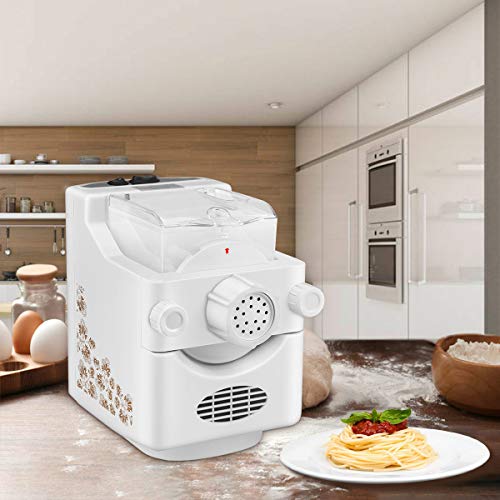 S SMAUTOP Máquina eléctrica para Hacer Pasta Máquina de Cortador de Pasta de Acero Inoxidable para casa Pasta Eléctrica Acero Inoxidable para Hogar Restaurante Masa Tagliatelle de Lasaña