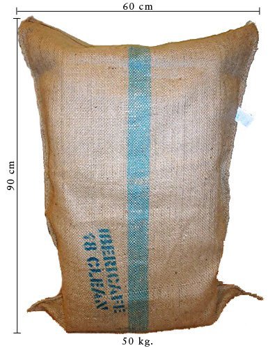 SABOREATE Y CAFE THE FLAVOUR SHOP Saboreateycafe Pack de 4 Sacos Grandes de Yute Arpillera Rafia Natural Huerto, Cultivo, Frutas, Verduras Resistencia de 60 kilogramos Medidas 60 x 90 Centímetros