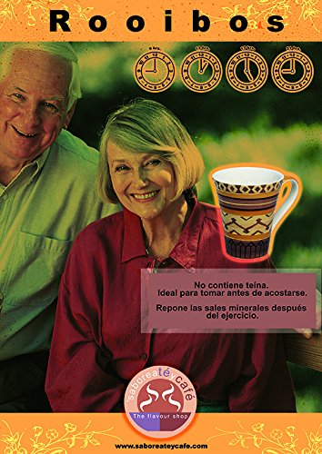 SABOREATE Y CAFE THE FLAVOUR SHOP Té Rooibos Galleta Naranja En Hoja Hebra A Granel Infusión Natural Isotónica Adelgazante 100 gr