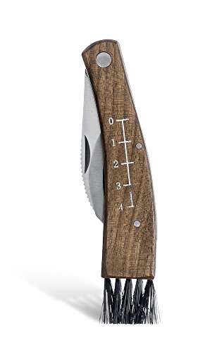 Sagaform 0000250 - Cuchillo para champiñones con Funda de cañamazo