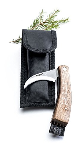 Sagaform 0000250 - Cuchillo para champiñones con Funda de cañamazo