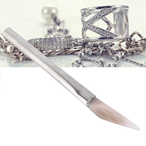 Salmue Herramienta de bruñido de ágata, Cuchillo con Punta Agata bruñidor Pulido Pulido Joyería Fabricación de Herramienta Artesanal