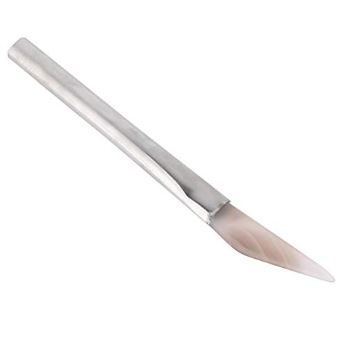 Salmue Herramienta de bruñido de ágata, Cuchillo con Punta Agata bruñidor Pulido Pulido Joyería Fabricación de Herramienta Artesanal