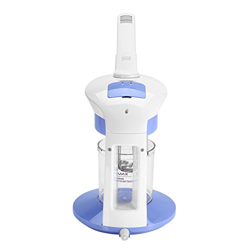 Salmue Vaporizador Facial humidificador Nano-ionico portátil para máquinas, máquina de Vapor de ozono con Spray Giratorio de 360 ​​° para el Cuidado de la Piel Limpieza Profunda desintoxicación(EU)