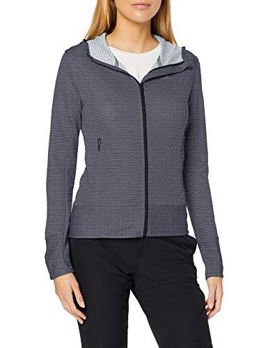 SALOMON Right Nice Mid Hoodie W Chaqueta Deportiva con Capucha, Poliéster/Lana, Mujer, Azul (Night Sky), S