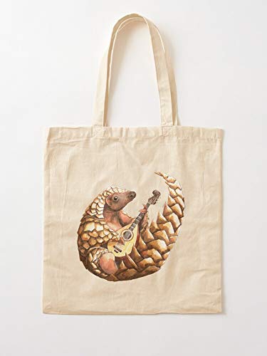 Saltandlaceintimates Musical Pangolins Music Save Instrument Pangolin Love Mandolin Tote Cotton Very Bag | Bolsas de supermercado de lona Bolsas de mano con asas Bolsas de algodón duraderas