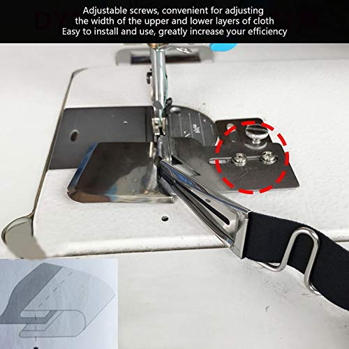 Samfox Carpeta de Doblez Industrial de la Máquina de Coser Industrial, Accesorio Obligatorio Doble del Doblez