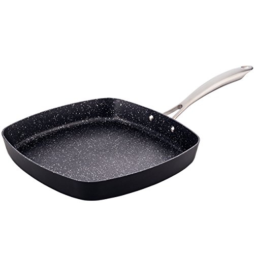 San Ignacio Asador Apta para Inducción, Negro, 28 x 28 cm