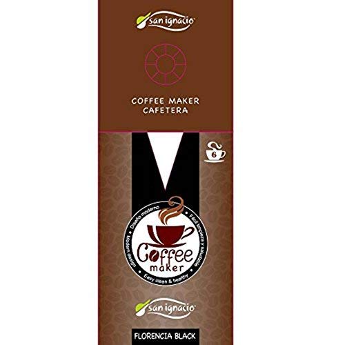 San Ignacio CAFETERA 6T ALU Florencia Black SG, Aluminio, Negro