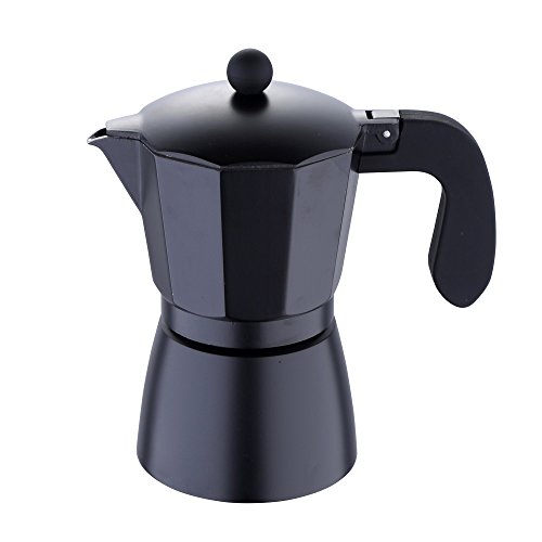 San Ignacio CAFETERA 6T ALU Florencia Black SG, Aluminio, Negro