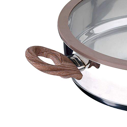 San Ignacio Granito Cacerola, Acero Inoxidable, Gris, 28 cm (tartera)