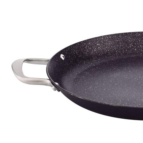 San Ignacio Paellera Apta para Inducción, Negro, 36 x 3,7 cm