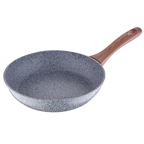 San Ignacio PK335 Juego de sartenes Profesionales-Serie Granito: Ø20 Ø26 y Plancha 28x28x4,5cm, Aluminio Forjado