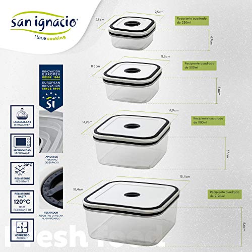 San Ignacio Premium Set de Bateria 8 Piezas + 4 recipientes herméticos + 3 Utensilios de Cocina, Cobre