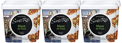 Santa Rita Harina para Masa de Pizza - 6 Paquetes de 430 gr - Total: 2580 gr
