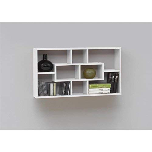 SB-Design Lasse Estantería de Pared, Madera, Blanco, 85x16x47.5 cm