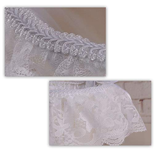 Schneespitze Cesta de la Boda,Novia Cesta de la Novia Blanco Satén Punta Canasta de Flores Nupcial Decoración para Bodas, Celebraciones De Aniversario