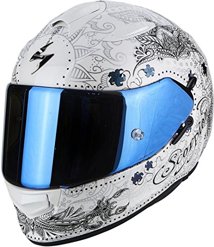 Scorpion - Casco de moto EXO-510 Air Azalea blanco perla-platino XXS