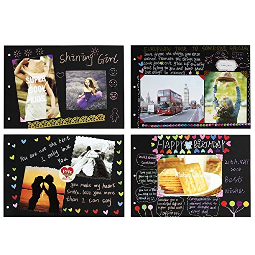 Scrapbook Albums,YouKing DIY Photos Albums,And Self-adhesive Scrapbook with Sheet Protectors, 10 x 7 inches