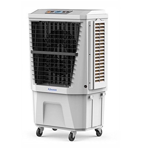 SEASON Climatizador nebulizador Ventilador evaporativo Gran caudal 4.500 m3/h depósito de Agua 40 ltrs, 3 velocidades, Muy Potente, bajo Consumo y ecológico. para terraza, Bar, jardín y estancias