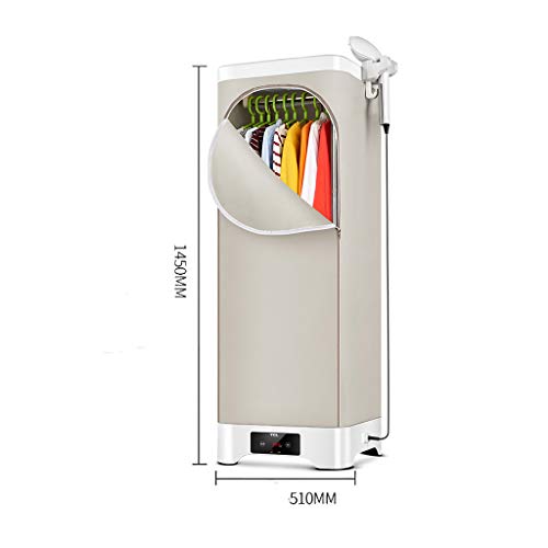Secadora de ropa y máquina de planchado, multifuncional inteligente Rack de secado de doble capa Lavandería y secado rápido Temporizador de tiempo Máquina de cuidado de ropa doméstica, Peso 30 kg, 900