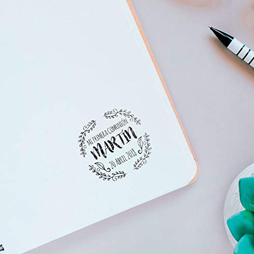 Sello de Comunión Personalizado | Hojas