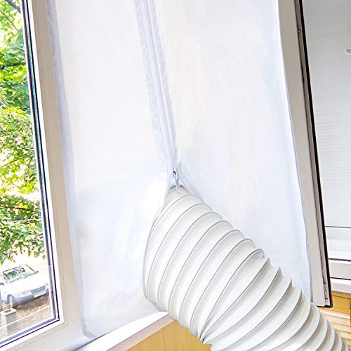 Sello de ventana para Aire Acondicionado Portátiles y Secadoras, Homegoo Airlock para Ventana Universal con Longitud Máxima de 400CM