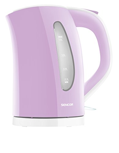 Sencor SWK 35VT-Hervidor (Volumen 1,5 l, Marca de Agua, Pico antigoteo), 2400 W, 1.5 litros, Morado