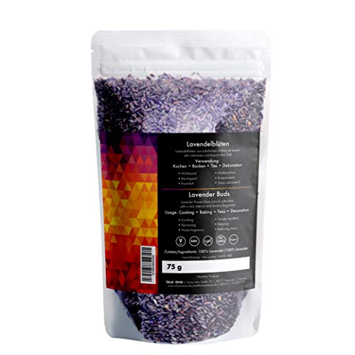 SENES - Capullos de lavanda secos, 2 paquetes de 75 g (150 g)
