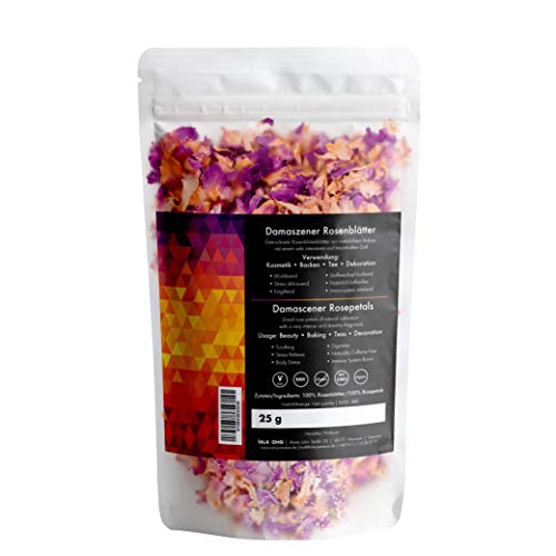 SENES - Pétalos de rosa de Damasco, 2 paquetes de 25 g (50 g)
