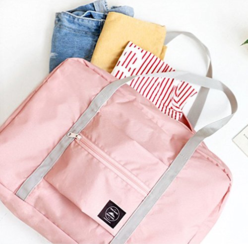 Sentao Unisex Bolsa Ligera Plegable voluminoso Noche Holdall Barril Bolsa para Compras Viajes Gimnasio Equipaje acampa de los Deportes