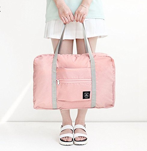 Sentao Unisex Bolsa Ligera Plegable voluminoso Noche Holdall Barril Bolsa para Compras Viajes Gimnasio Equipaje acampa de los Deportes