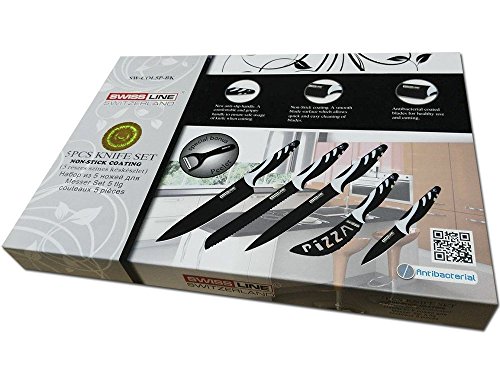Set cuchillos calidad 'extra recouverts cerámica Swiss Line Switzerland 6 piezas