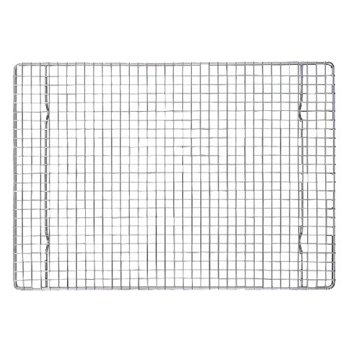 Set de regalo para hornear de 3 piezas – Bandeja llana de aluminio, estera de silicona para hornear SIL-MAT y rejilla para enfriamiento de alimentos hecha de acero inoxidable