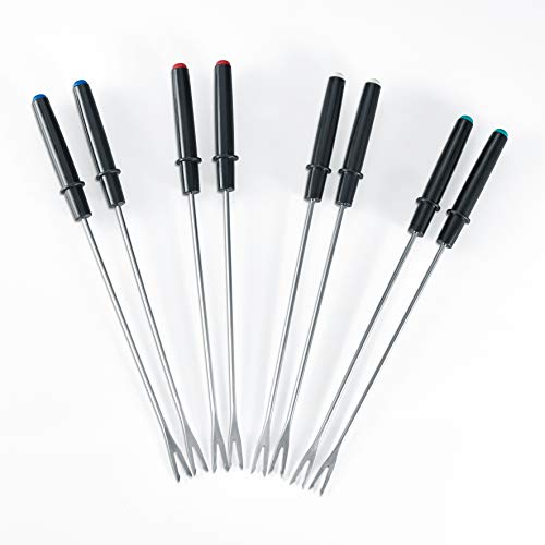 SEVERIN FO 2405 Fondue con Cacerola de Acero Inoxidable extraíble, Cable de alimentación XXL, 1.500 W, Incluye dispositivo antisalpicaduras y 8 Tenedores de Fondue, 1500 W, 1,3 litros, Negro