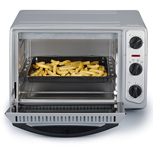 Severin TO 2045 Horno para pizza, 1500 W, 20 litros, Metal, Gris