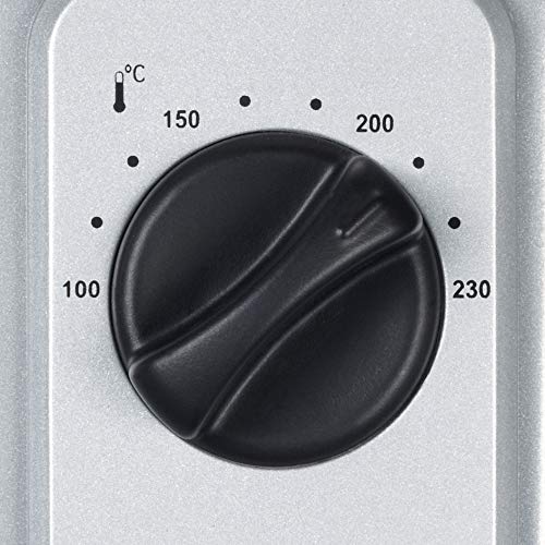 Severin TO 2045 Horno para pizza, 1500 W, 20 litros, Metal, Gris