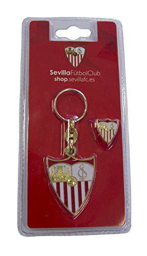 Sevilla CF 06LLA04-00 Llavero, Blanco/Rojo, Talla Única