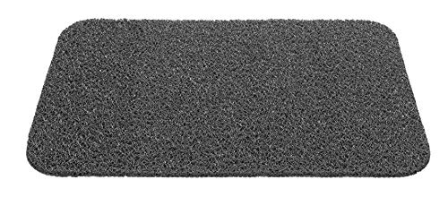 SF F&S Spaghetti-Curly - Felpudo de Entrada de 60 x 80 cm, Muy Resistente, Especialmente para el Exterior. Color Gris. Resistente a Las heladas. Grosor: 13 mm