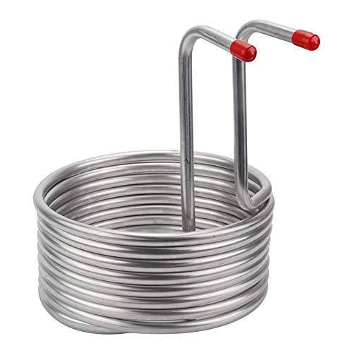 SHENMU 8,5 m de Acero Inoxidable Wort Chiller, elaboración del Vino Acero de la máquina Brewing Easy Clean Inoxidable Cerveza Serpentín de refrigeración for el hogar