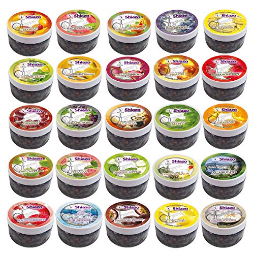 Shiazo - Piedras de shisha para pipa de agua, 6 tipos, piedras granuladas sin nicotina, sustituto del tabaco