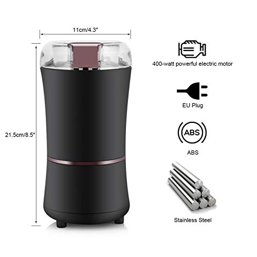 SHIJING 400W Molino Molino de Grano Herramienta abrasiva Sal de Vainilla Bricolaje Pimienta harina de Cereales Tuercas roció Mini trituradora