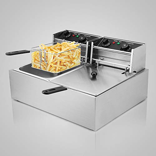 SHIJING Mostrador Estilo de Gas Industrial freidora para Comida rápida Freidora/Máquina Profunda freidora de Gas