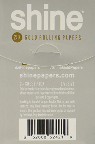 Shine 24K Gold Rolling Papers 2 Sheet Pack by Shine