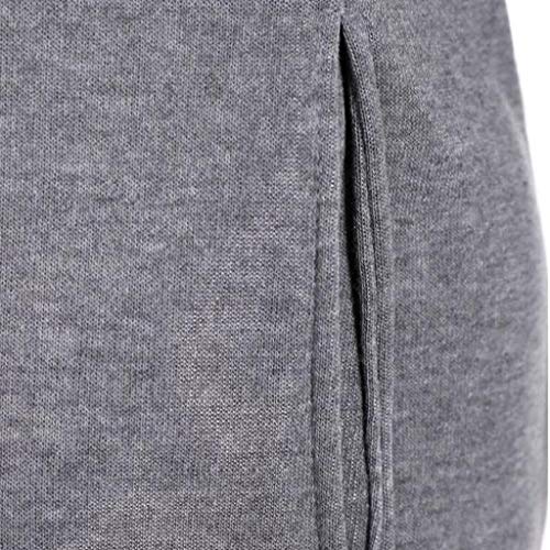 SHOBDW Mujer Liquidación Venta Sudadera con Capucha para de Color sólido Casual Fit Recta Invierno Manga Larga Tops Abrigos Chaqueta Sexy Vestidos Delgados (M, S-Gris)