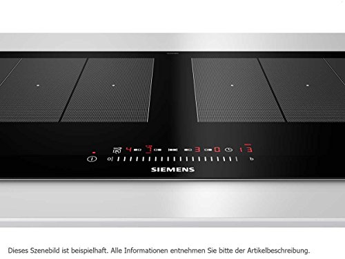 Siemens EX275FXB1E - Placa / Integrado Con (Vidrio y cerámica, Negro, Acero inoxidable, 3700 W, 20 cm)