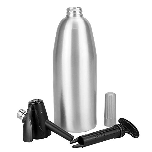 Sifón de soda de aluminio 1L | Máquina de refrescos | Sifón de refrescos | Dispensador de agua carbonatada | M&W