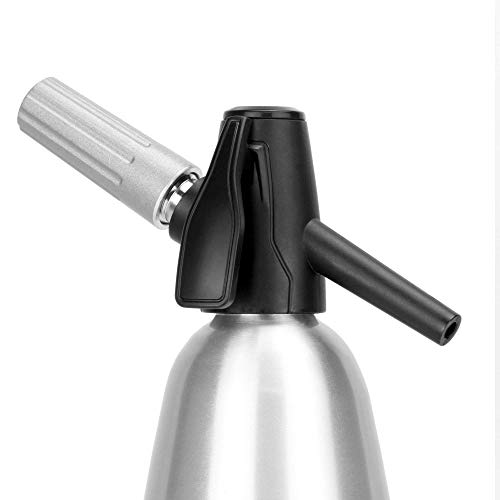 Sifón de soda de aluminio 1L | Máquina de refrescos | Sifón de refrescos | Dispensador de agua carbonatada | M&W